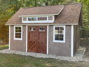 Ridgline dormer gable shed